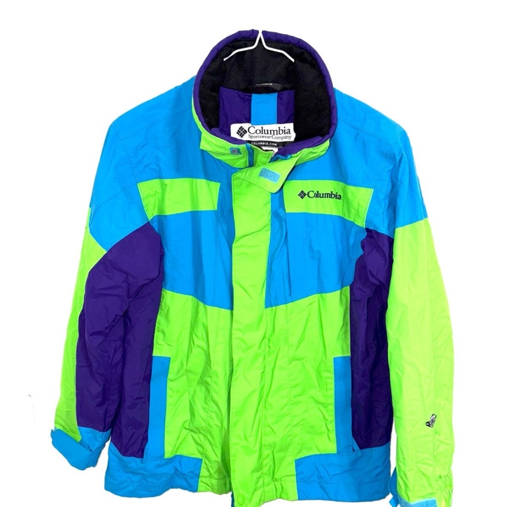 Columbia Kids Vibrant Puffer Jacket - Blue, Green, Purple